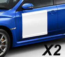 2 x WHITE BACKGROUND PLATES FOR NUMBERS RALLY RACE STICKER STICKER NU010