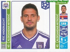317 A. MITROVIC SERBIA RSC ANDERLECHT STICKER CHAMPIONS LEAGUE 2015 PANINI