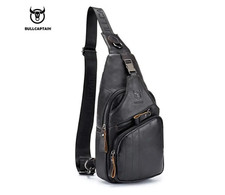 Sac Poitrine Homme Cuir vache