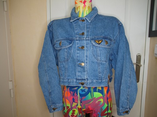 Blouson jean vintage femme - blouson,