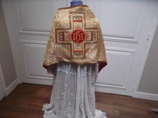 Antique Silk Fabric Humeral Veil. Late 19th Early 20th Century.