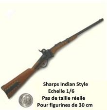 1/6 Battle Gear Toys 115 06 Carabine Sharps Indian Style Old Wild West