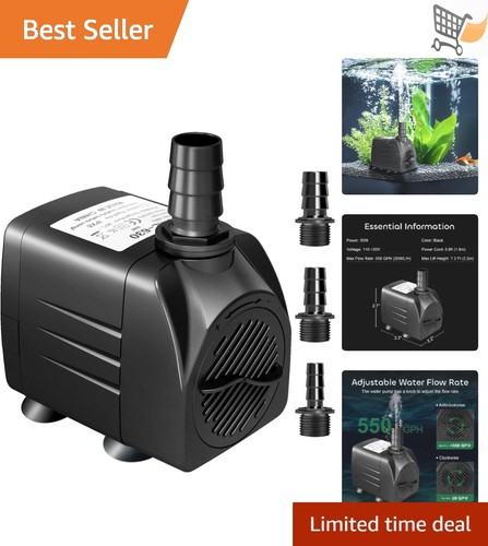 Submersible water pump 550gph - water,
