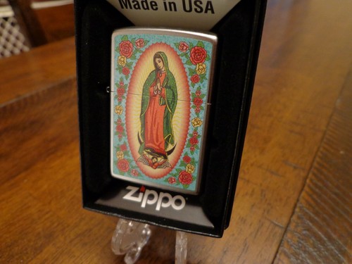 Mary madonna with roses - roses, zippo