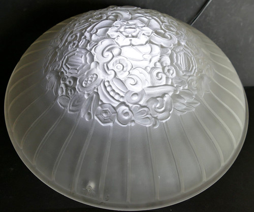 Vasque verre pressé art deco - verre,