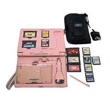 Nintendo DS Lite USG-001 Console System Pink W/Box Charger AC Adapter Tested