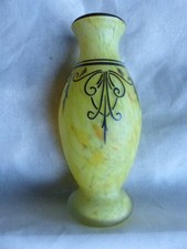 Vase marmoreen signe leg pour Legras