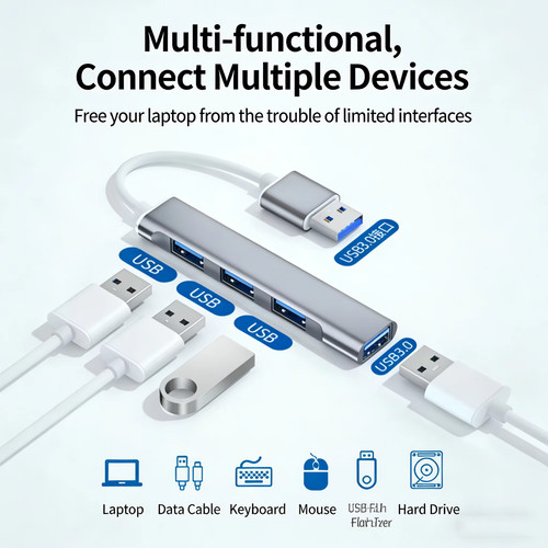 Hub usb otg 5gbps 4 - hub,