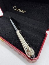 Awesome Santos De Cartier Limited Edition Gray {Blue Ink} Ballpoint Pen Box