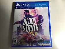 Blood And & Truth (Sony PlayStation 4, 2019) PS4 PSVR VR