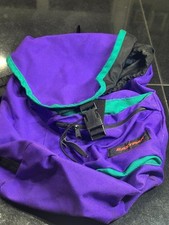 Vintage Eastpak Purple Drawstring Backpack Original 1990s