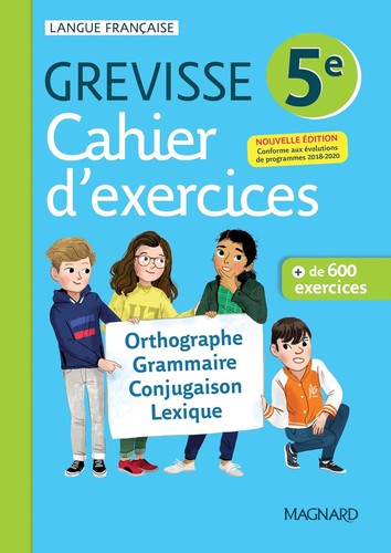 Cahier exercices grevisse - d'exercices,