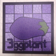 Eggplant Purple Acrylic Paint On Board