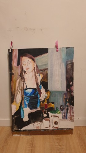 Tableau serveuse peinture