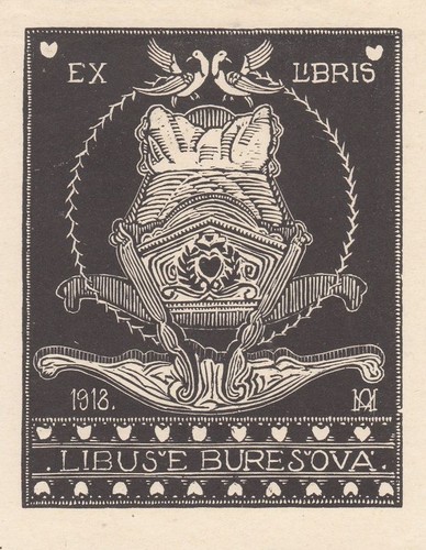 Exlibris livre art bois - exlibris, d'art