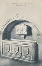 Antique postcard COUVENT DE LA GRANDE CHARTREUSE a washbasin 