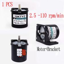 70KTYZ Synchronous Motor AC 220V 2.5 to 110 rpm/min CW/CCW 40W Gear Motor