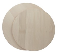 Set 2 planches bois rondes