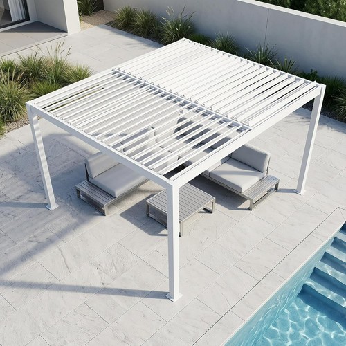 Domi 10x10ft metal louvered - domi,