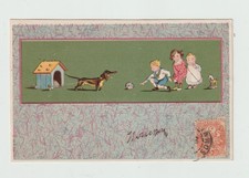 Chien. Le Teckel . CPA en