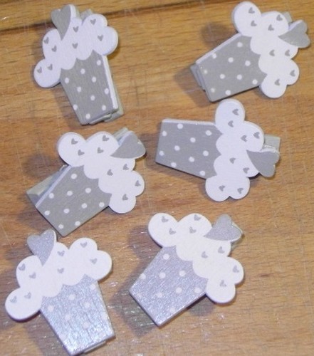 Mini pince linge cupcake - à,