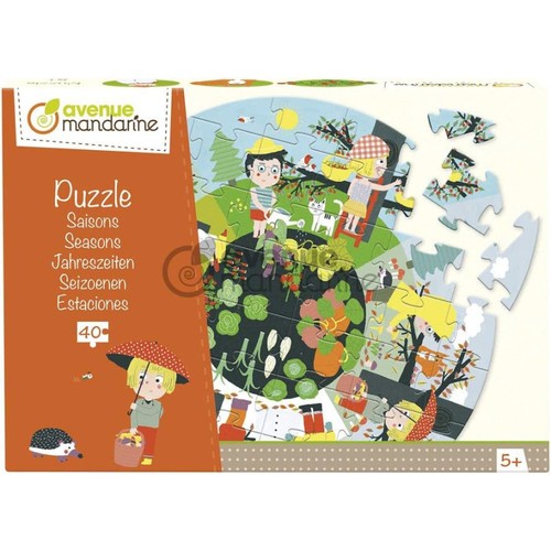 Puzzle educatif 40 pièces - -,