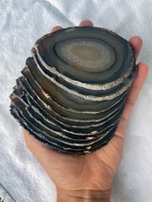 Tranche d’agate - Brésil - 11 pièces - 889g