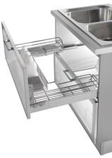 Panier à tiroirs à fond