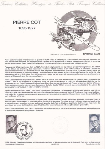 Document philatélique 1er - philatélique,