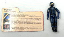GI JOE ARAH Cobra Viper Pilot Figure 1983 Complete with File Card Vintage G.I.