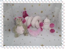 17 - Victoria & Lucie Activity Spiral Pink Mauve Grey... Noukies Noukie's