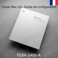 Apple Collector Vintage Power Mac G4 F034-2406-A Guide de configuration 2003
