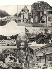 YVELINES. Char embourbé- Salon Oeil- Boeuf- Tapis- vert- Petit Trianon 1902