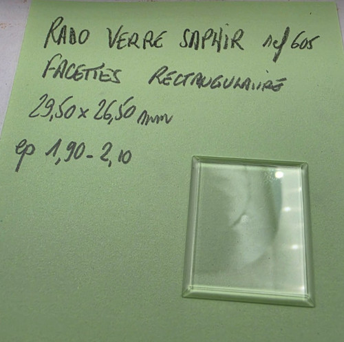 Verre saphir sapphire - , à