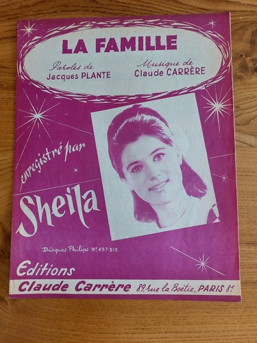Partition famille sheila - , la