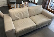 canape cuire, beige, droit, 2 ou 3 places, bon etat