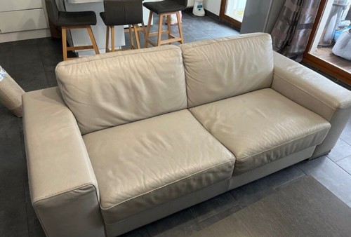 Canape cuire beige - canape, 2