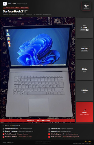 Microsoft surface book - book, 15"