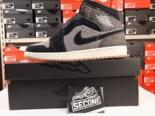 Nike Air Jordan 1 Mid SE "Black Denim" HJ4363-001 Men's  New with box