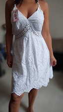 Robe blanche broderie anglaise NEUVE ÉTIQUETTE 36 38 40