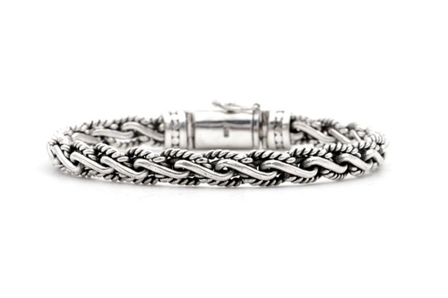 Bracelet corde tressée - , en