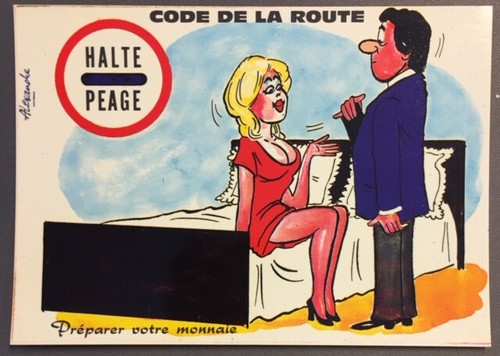 Carte postale humoristique - postale,