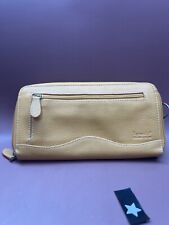 Ladies Tignenello Mustard Yellow Wallet 8" x 4.5"