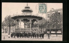 Old postcard Alfortville, Le Kiosque de la Musique 1907 
