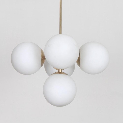 Lustre globe laiton brut - laiton,