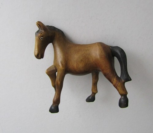 Statuette cheval bois - statuette, en