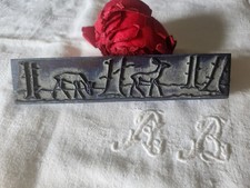 Antique stamp frieze ideal embroidery deer wood collection 16 cm n°40-2