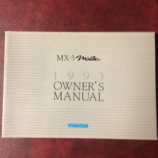 1993 MAZDA MX-5 MIATA CAR ORIG OWNERS MANUAL BOOK GUIDE ALL MODELS NEW OLD STOCK