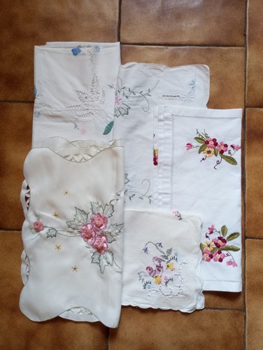 Lot anciens napperons - de, 5