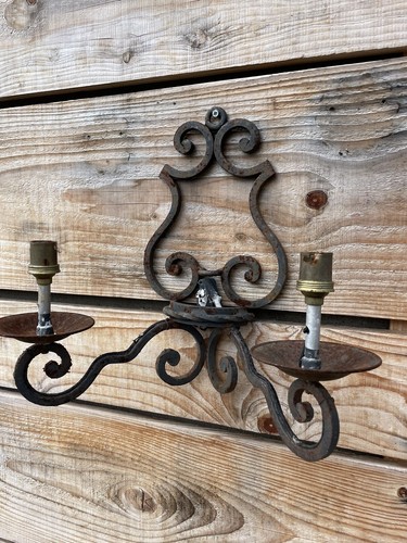 Applique fer forgé ancien - fer,